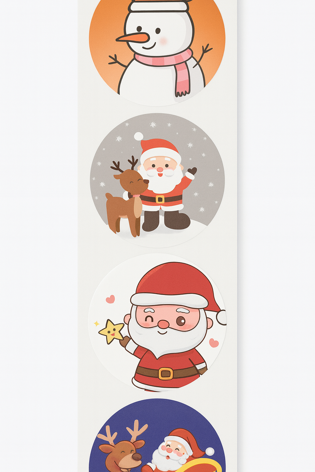 Sticker navidad 100 Unidades