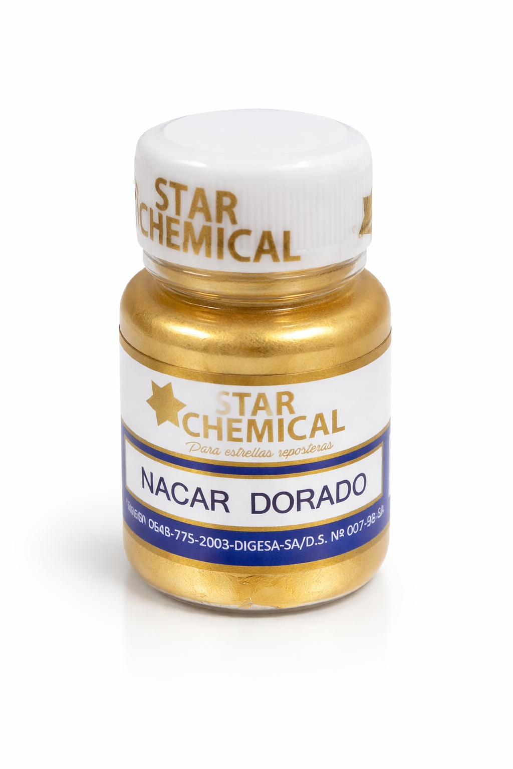 Nacarado Dorado Star Chemical 5 g – Colorante en Polvo para Repostería