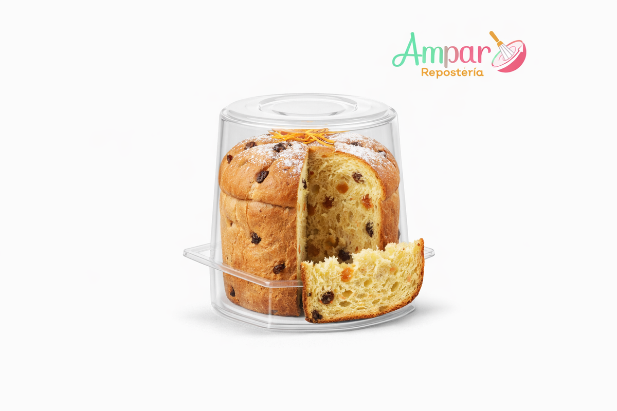 Caja Transparente PET Alta 12 cm diámetro x 15 cm alto | Ideal para Torta Cuchuflí y Pannetone