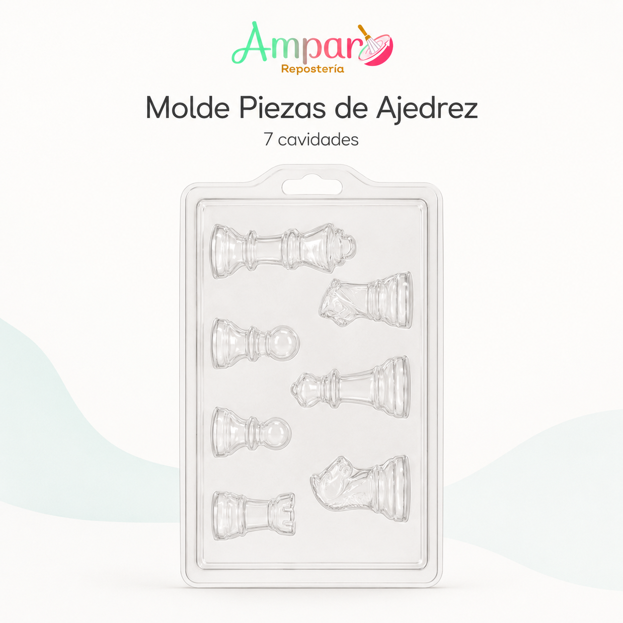 Molde  acetato piezas de Ajedrez