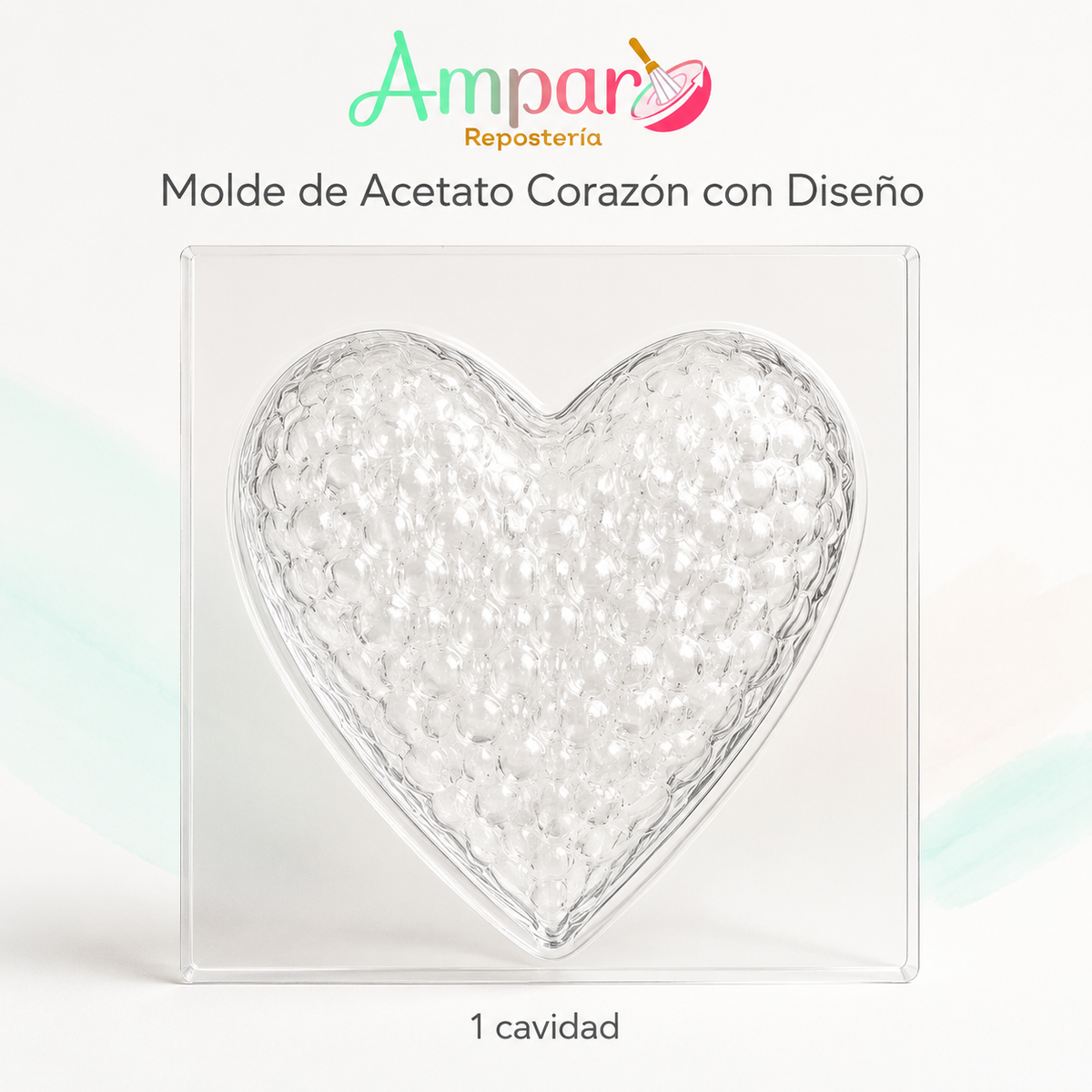 Molde Acetato Corazon Diseño