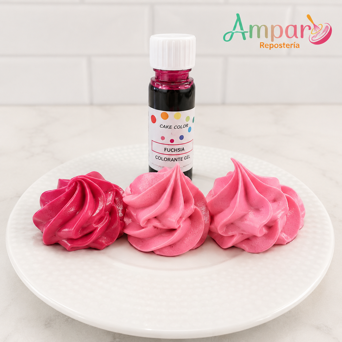 Colorante gel cake color fuchsia 26 gr. Reposteria