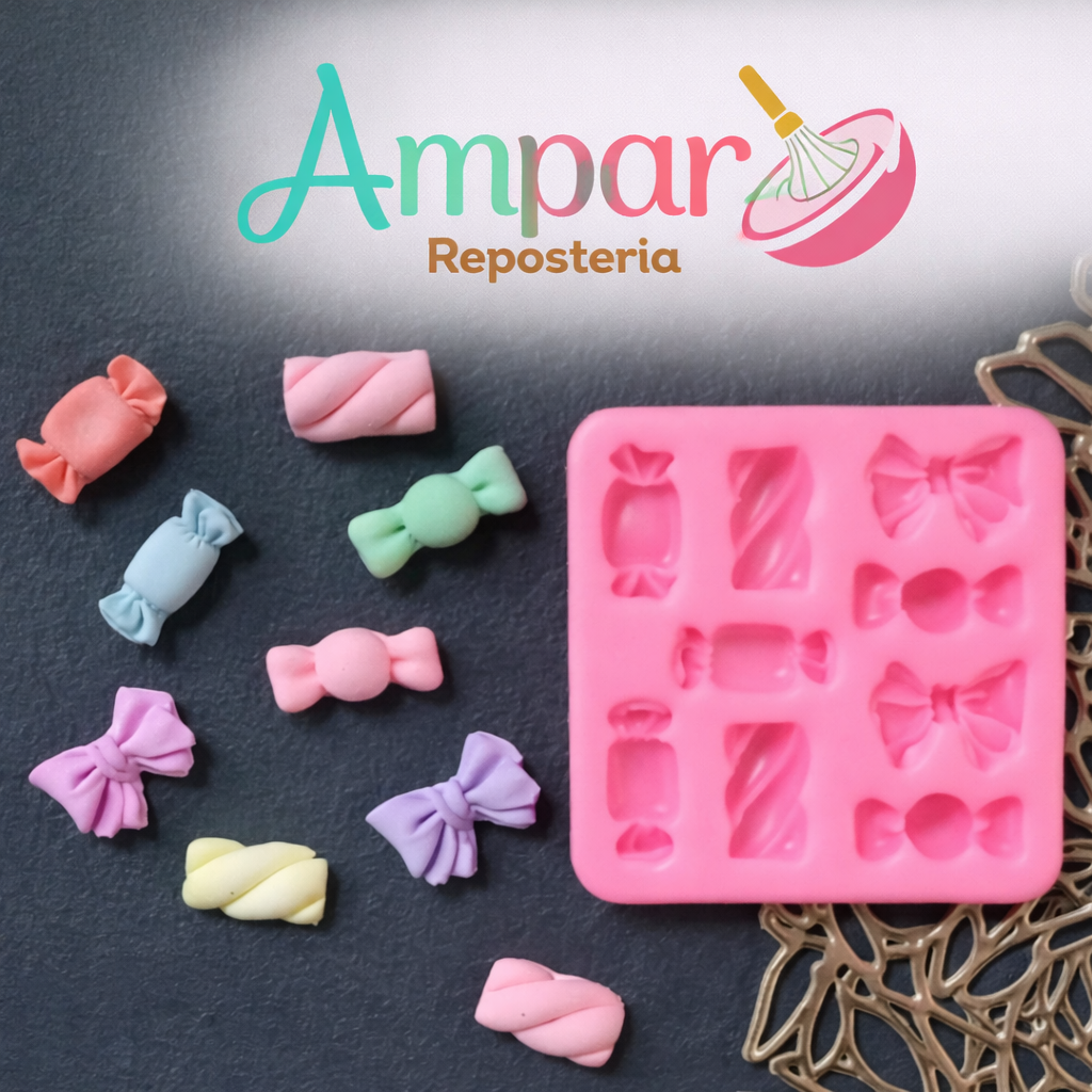 Molde  Silicona moño candy