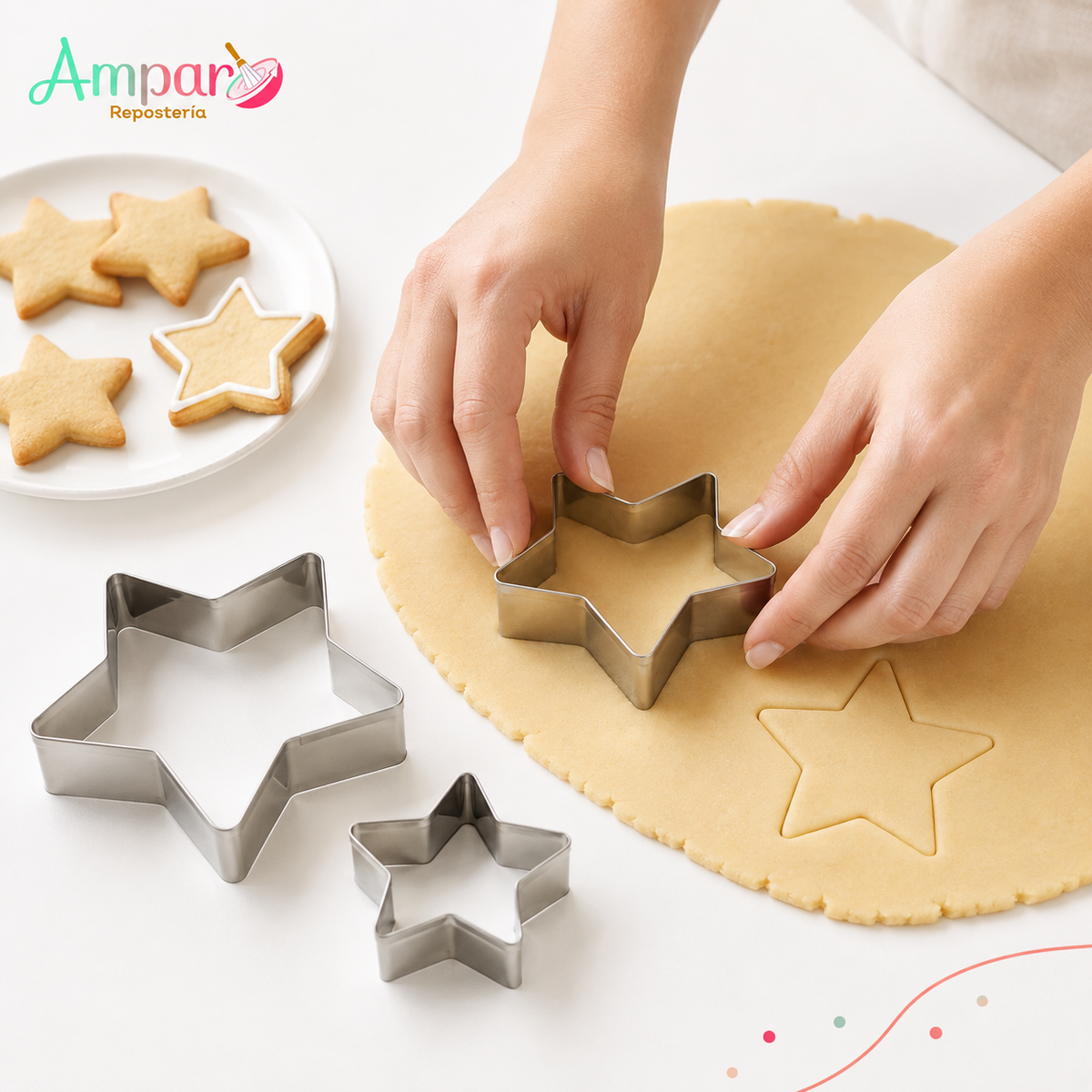 Cortador de Galletas Estrella – Set 3 Piezas