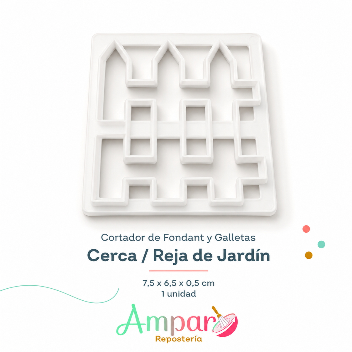 Cortador de Fondant y Galletas - Cerca / Reja de Jardín