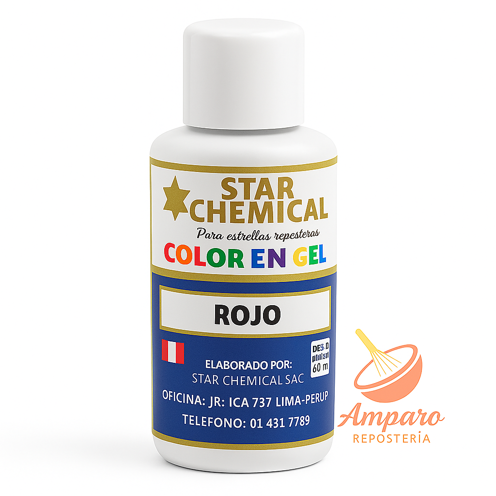 Colorante Gel Comestible Repostería Star Chemical Color Rojo