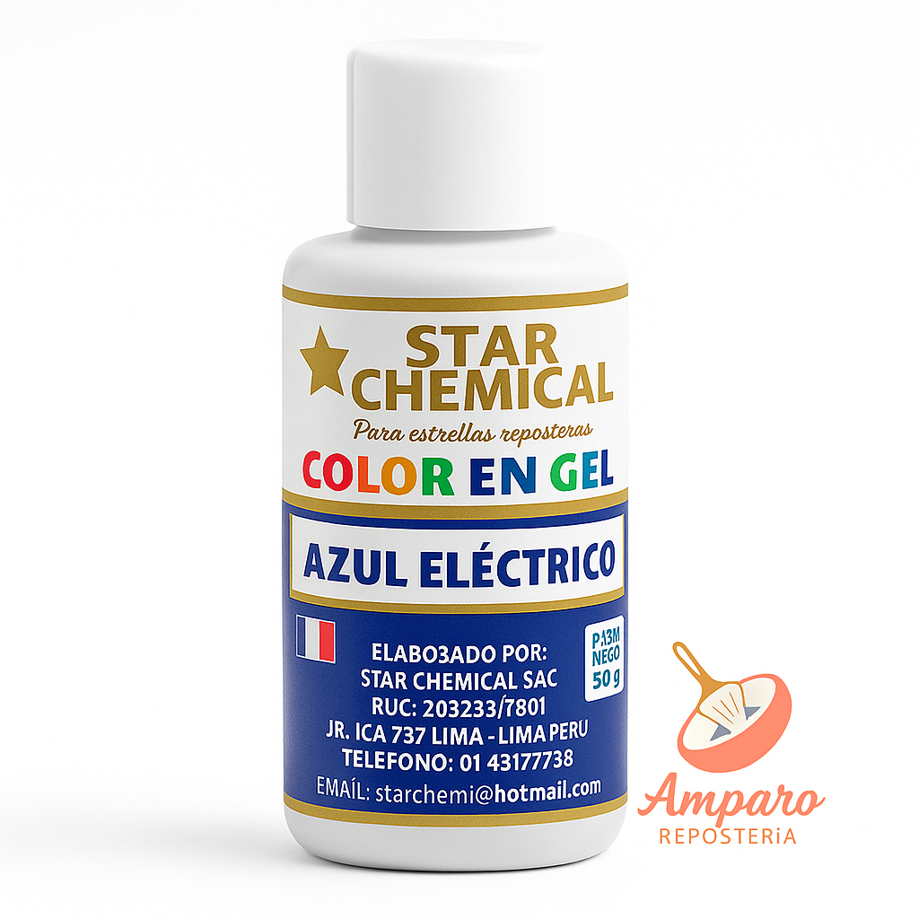 Colorante Gel Comestible Repostería Star Chemical Color Azul electrico