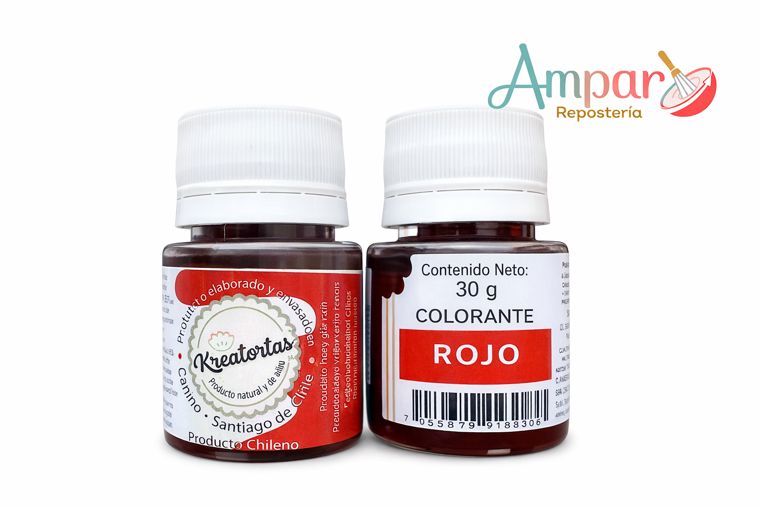 Colorante Gel Rojo Kreatortas 30 gr – Alta Concentración para Repostería