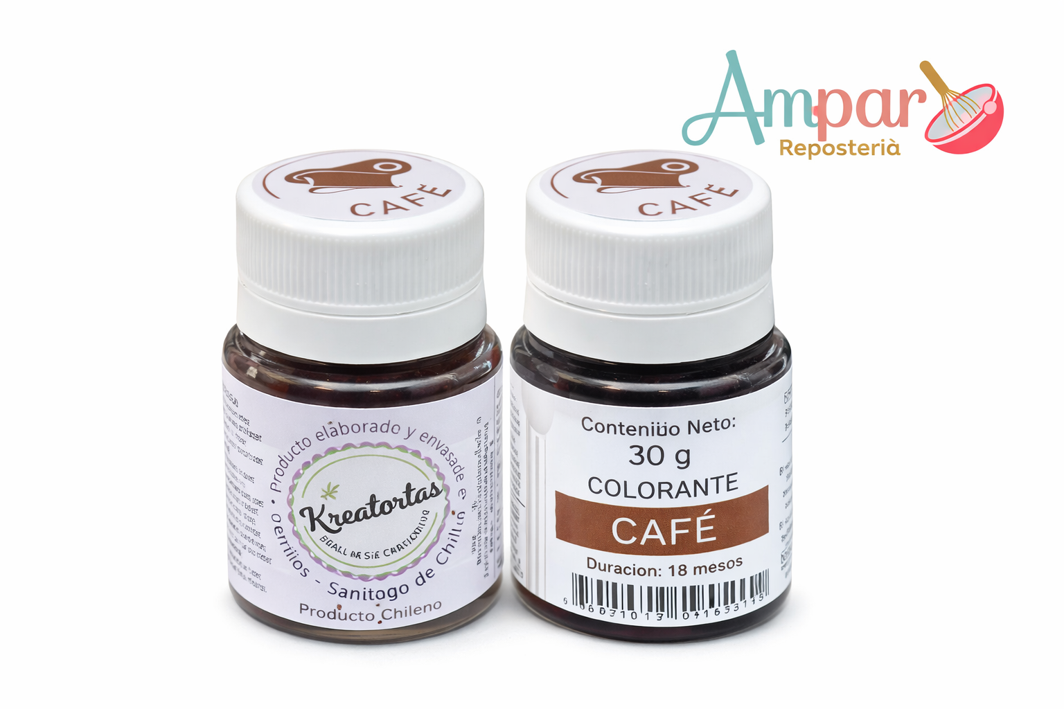 Colorante Gel Cafe Kreatortas 30 gr – Alta Concentración para Repostería