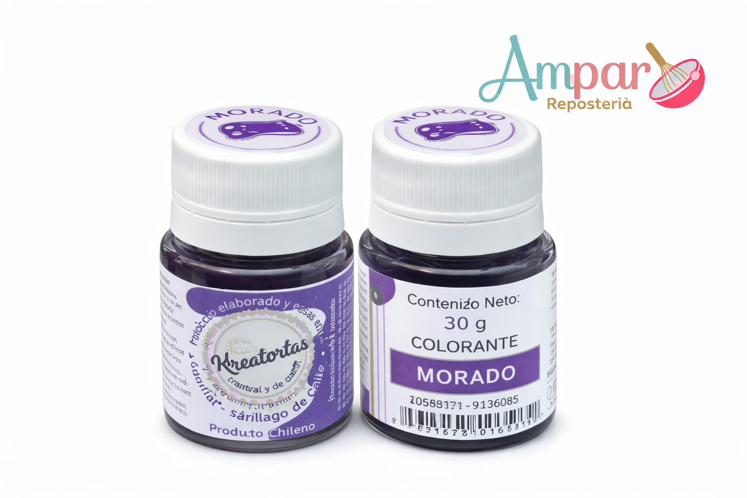 Colorante Gel Morado Kreatortas 30 gr – Alta Concentración para Repostería