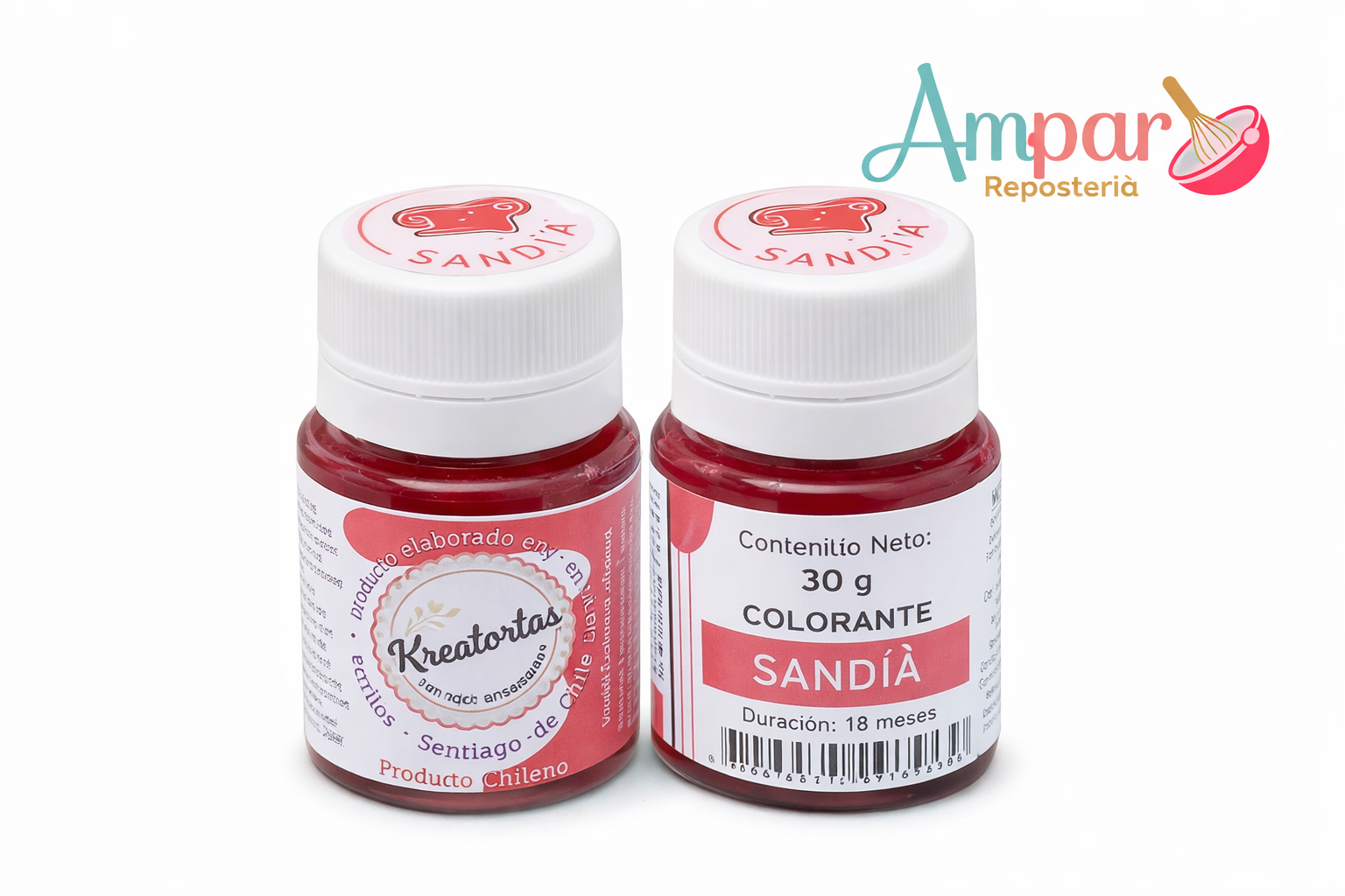 Colorante Gel Sandía Kreatortas 30 gr – Alta Concentración para Repostería