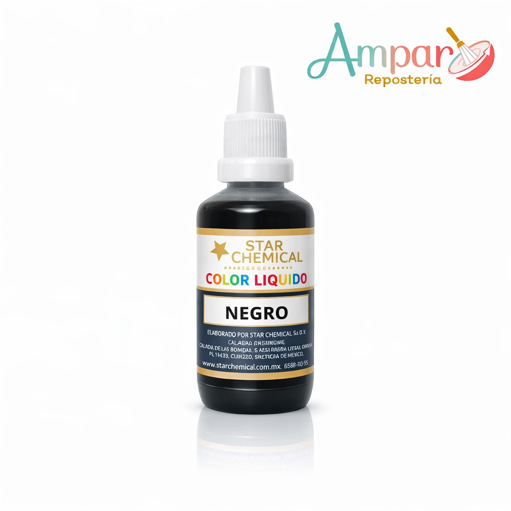 Colorante liquido Negro para aerografo 30 ml star chemical