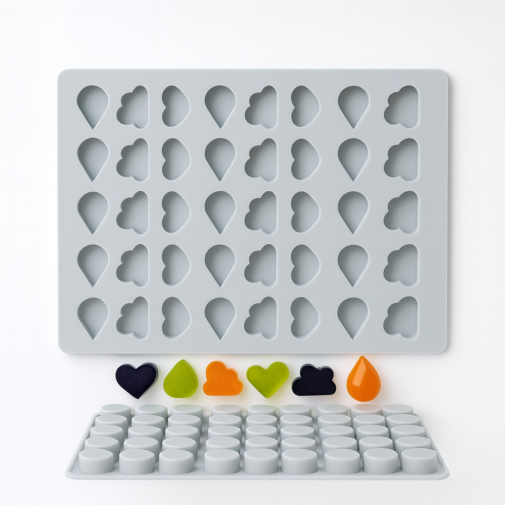 Molde de silicona figuras varias 45 cavidades