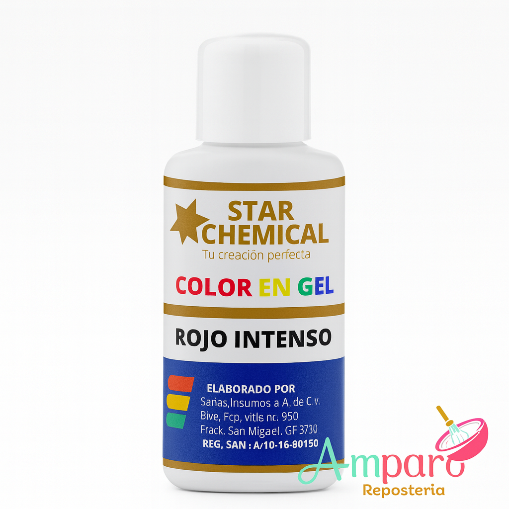 Colorante Gel Comestible Repostería Star Chemical Color Rojo Intenso