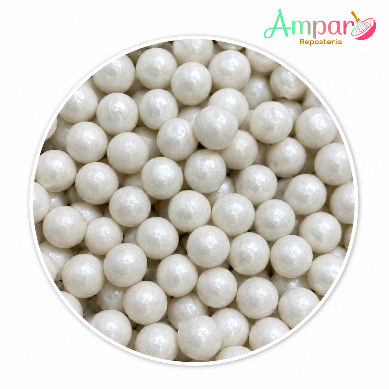 Sprinkles Perlas Nacaradas 100 g N.º 4 – 7 mm | Decoración Comestible para Repostería