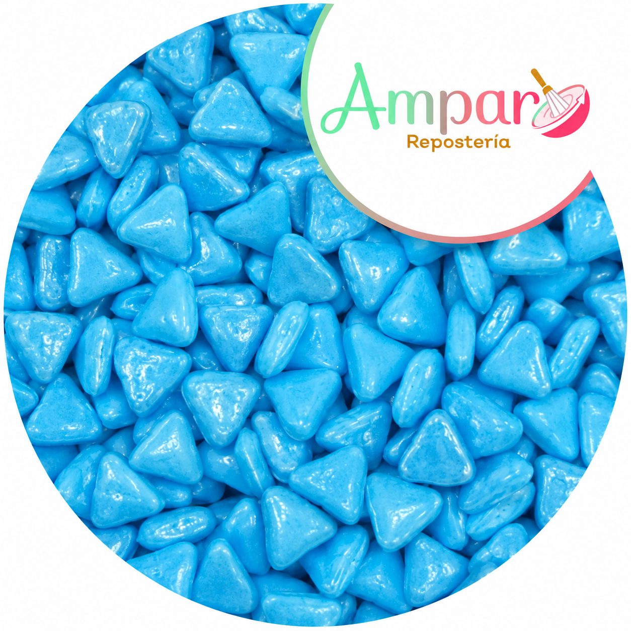 Sprinkles Triángulo Celeste 50 g | Decoración Comestible para Repostería