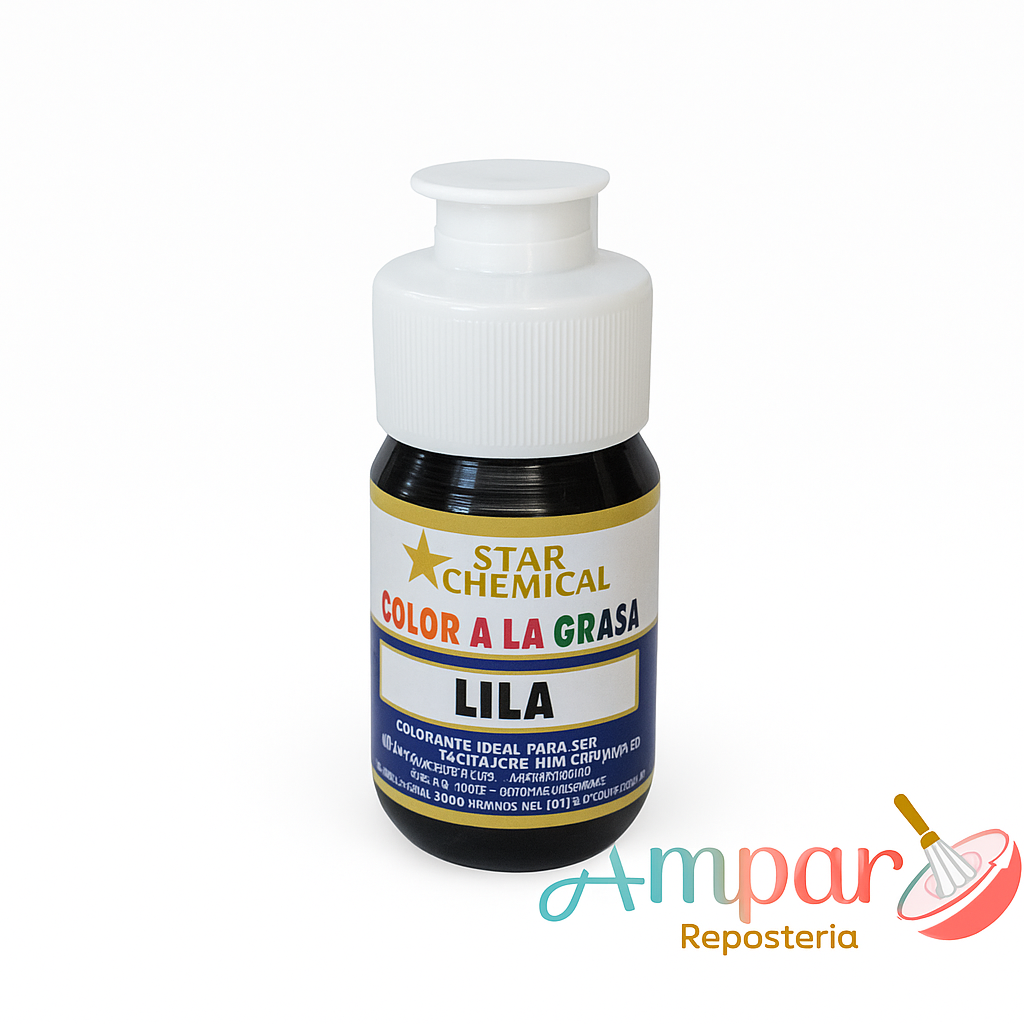 Colorante Comestible Liposoluble Star Chemical Color Lila Gel 30gr.