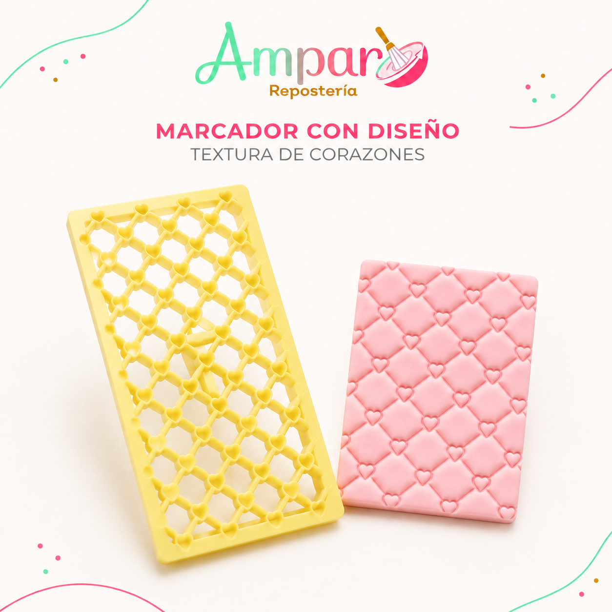 Marcador con diseño corazon