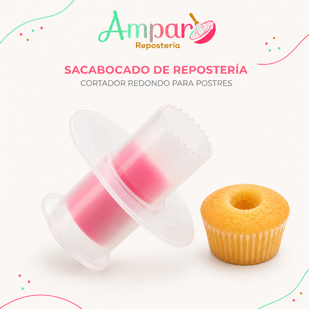 Sacabocado de Repostería | Cortador Redondo para Postres
