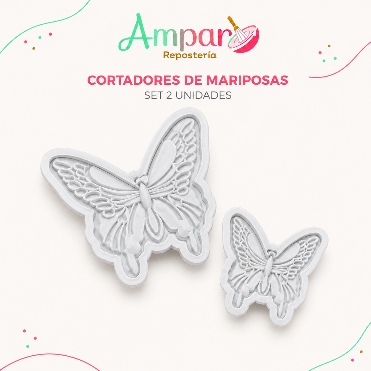 Cortador Mariposas 2 Unidades