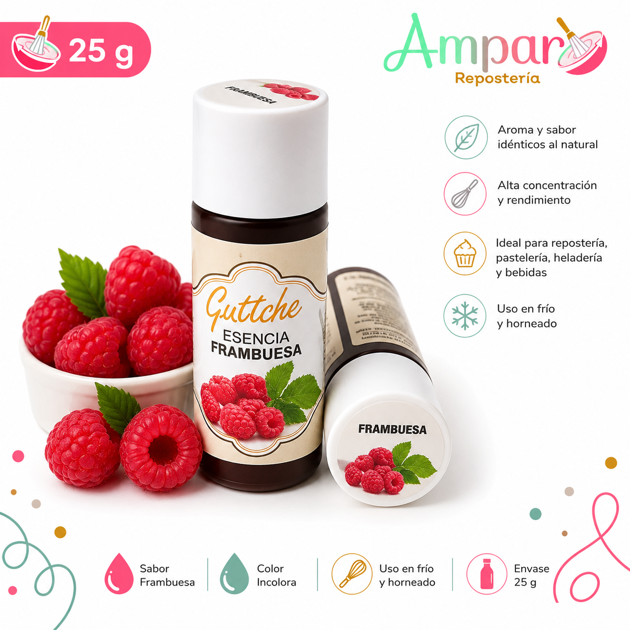 Esencia Frambuesa Guttche 25 gr.