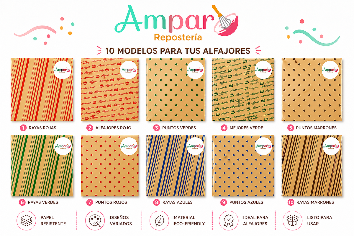 Papel para Alfajor Artesanal | Diferentes Diseños