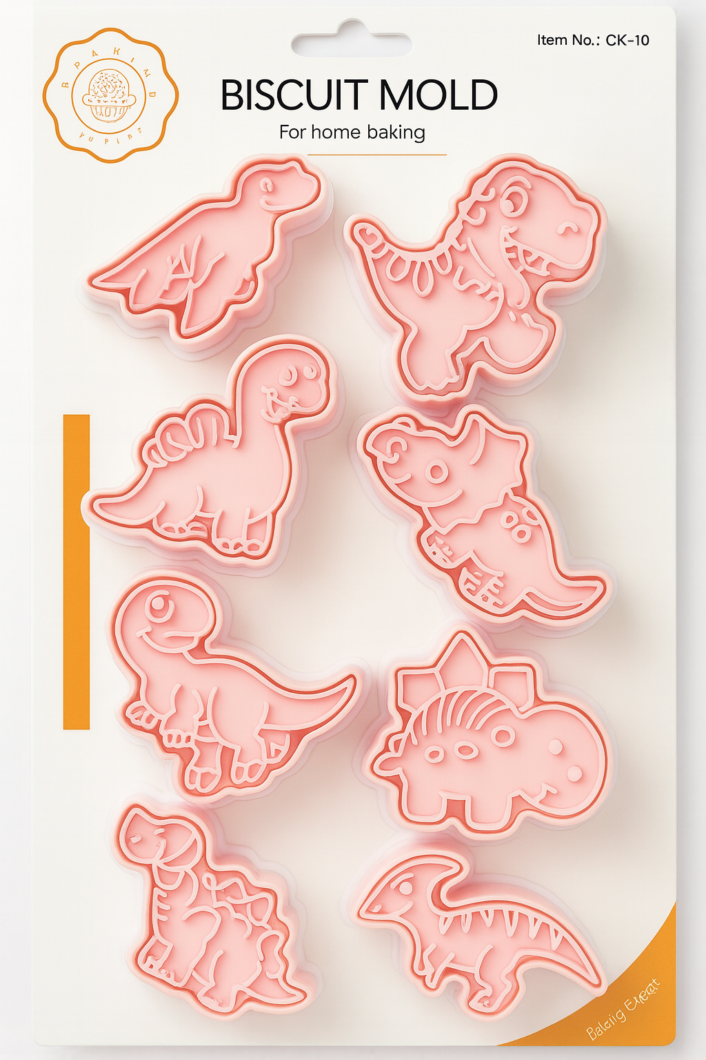 Set de Moldes Cortadores Dinosaurios – 8 diseños divertidos