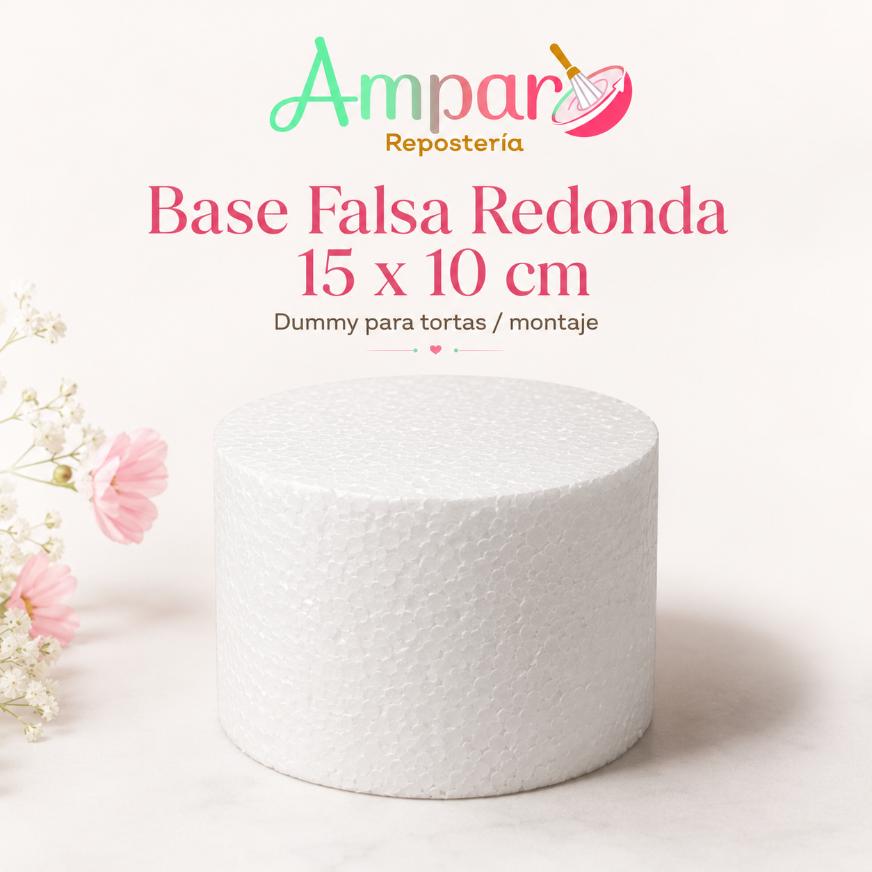 Bases falsas redondas 15*10 cm — Dummies para tortas / montaje