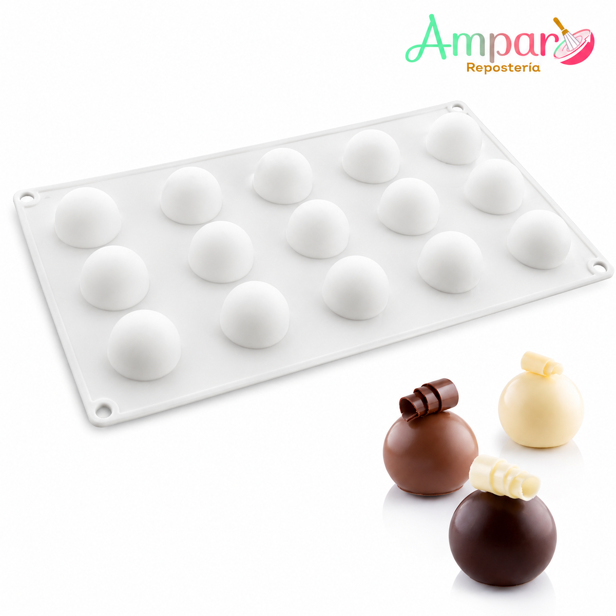 Molde de Silicona Mini Trufas | Chocolates Perfectos Fácil Desmolde