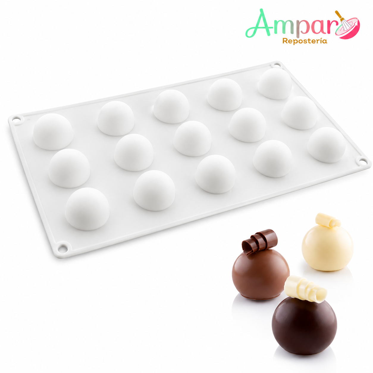 Molde de Silicona Mini Trufas | Chocolates Perfectos Fácil Desmolde