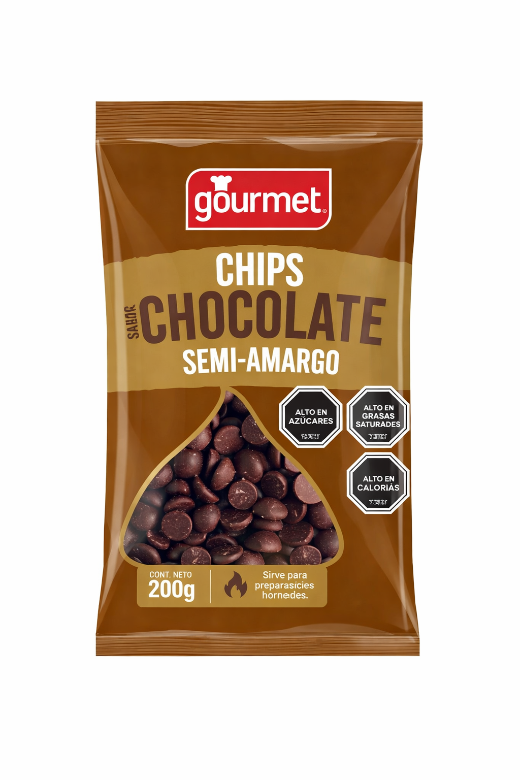 Chips de chocolate 200 gr. Gourmet