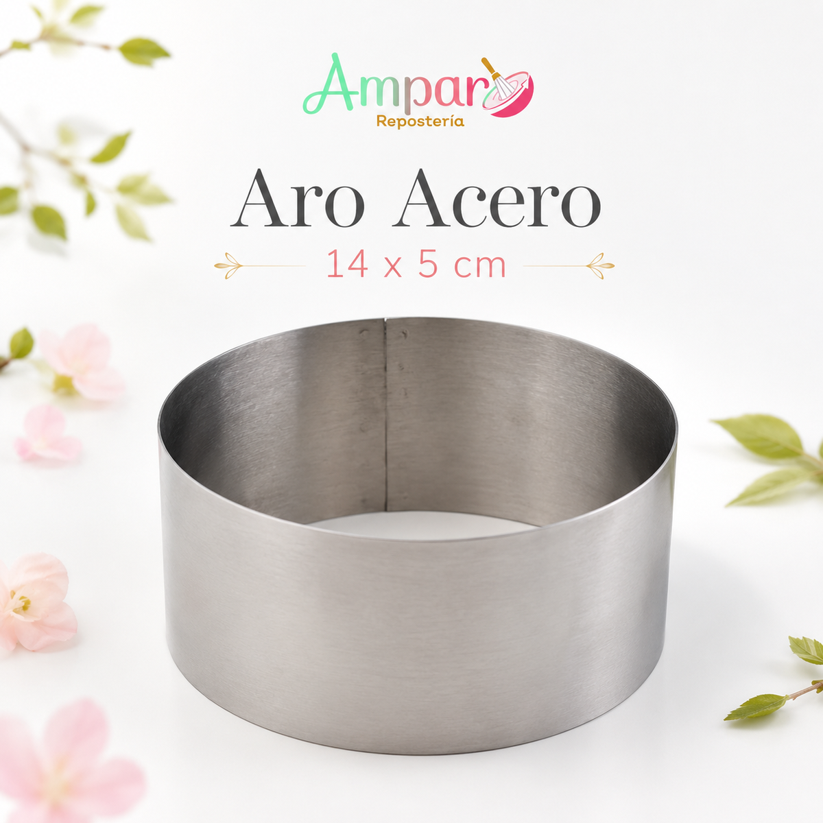 Aro de Acero 14 x 5 cm