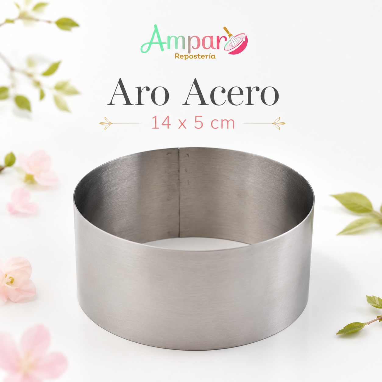 Aro de Acero 14 x 5 cm