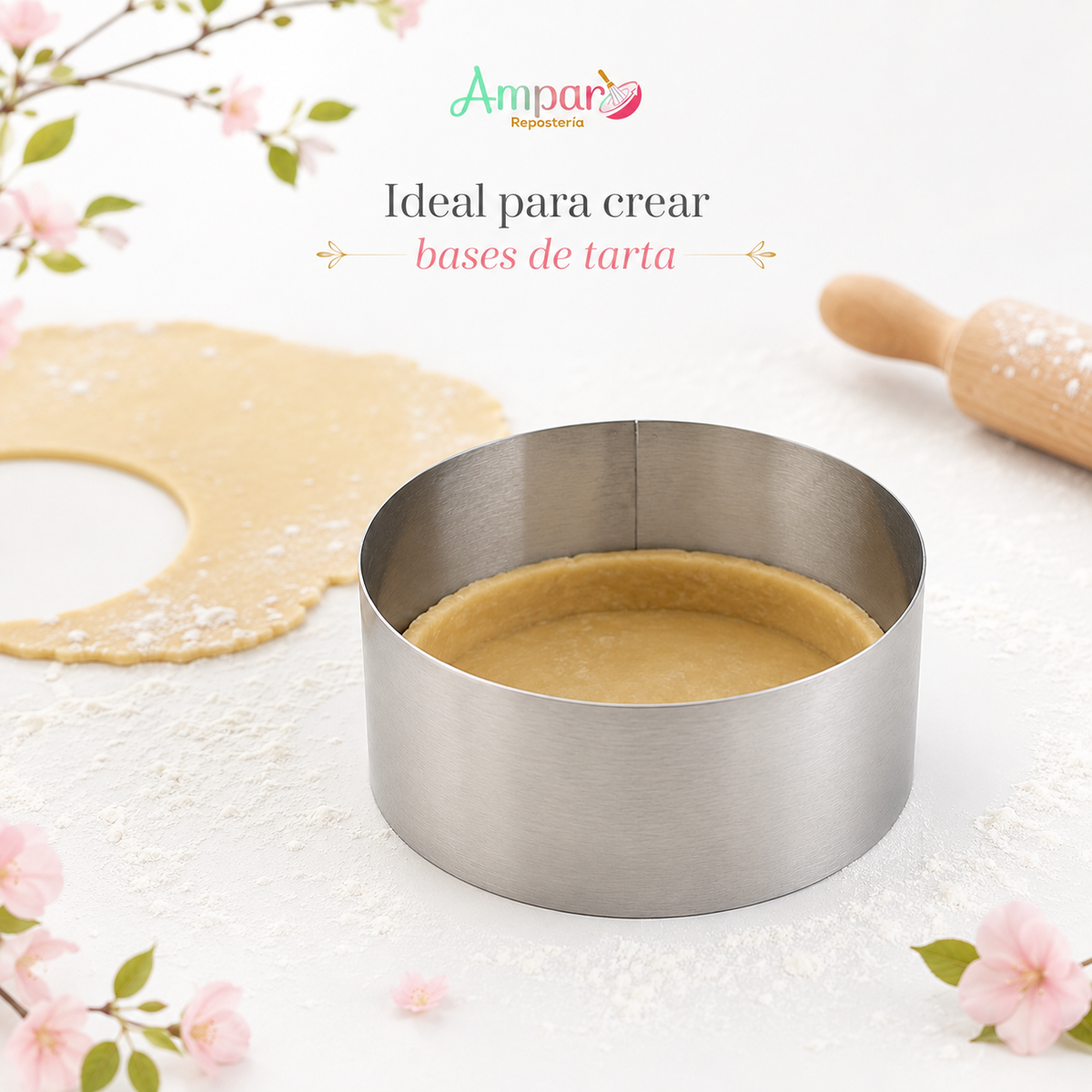 Aro de Acero 16 x 6 cm – Precisión Profesional para Repostería