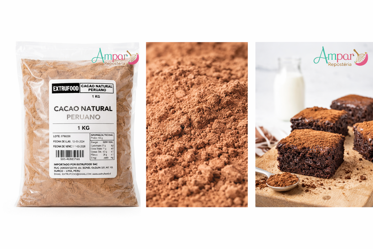 Cacao natural peruano extrufood 1 kg