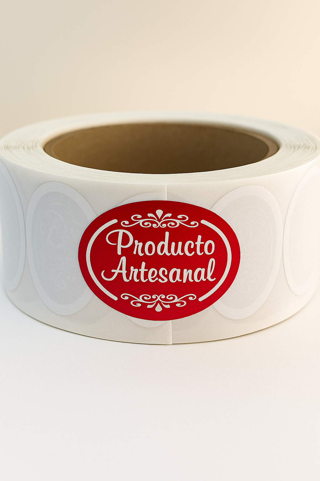 Sticker o etiqueta producto artesanal  rollo 1.000 unidades