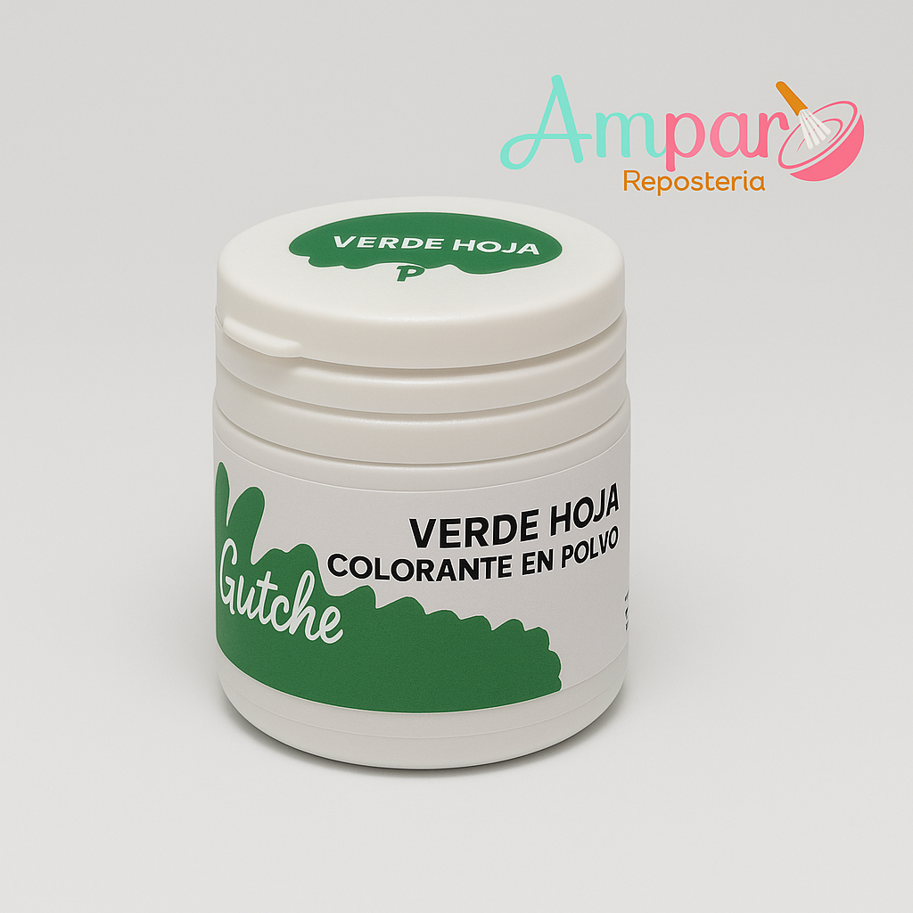 Colorante polvo verde hoja Guttche 15 gr.