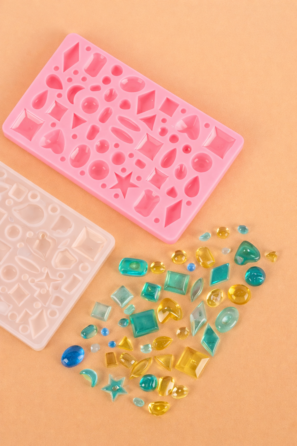 Molde de Silicona Cristales / Gemas – Para Chocolate, Resina y Decoración