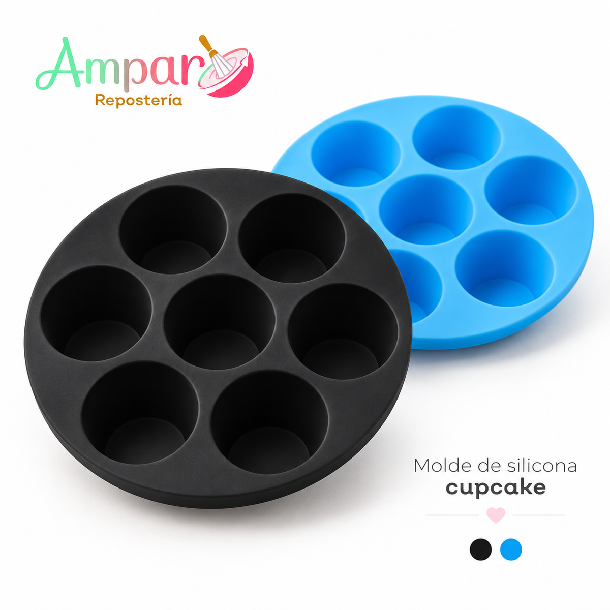 Molde de silicona cupcake