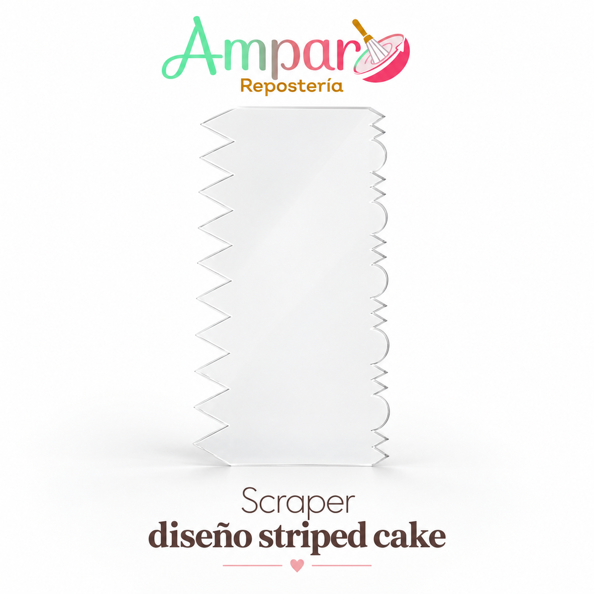 Scraper diseño striped cake N°11