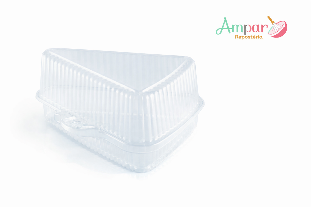 Envase Pote Triangular para Postres 7187-A | Porción de Torta | Repostería