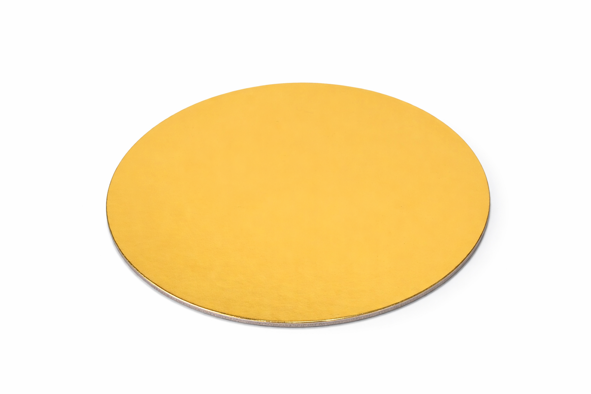 Base de Cartón Dorada 25 cm – Unidad
