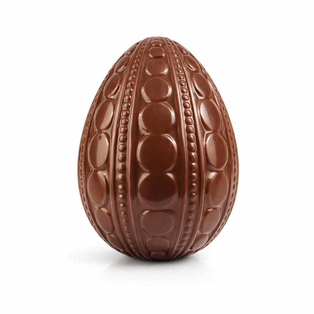 Molde Huevo de Chocolate Decorado – Acetato 10×15 cm | Profundidad 6 cm
