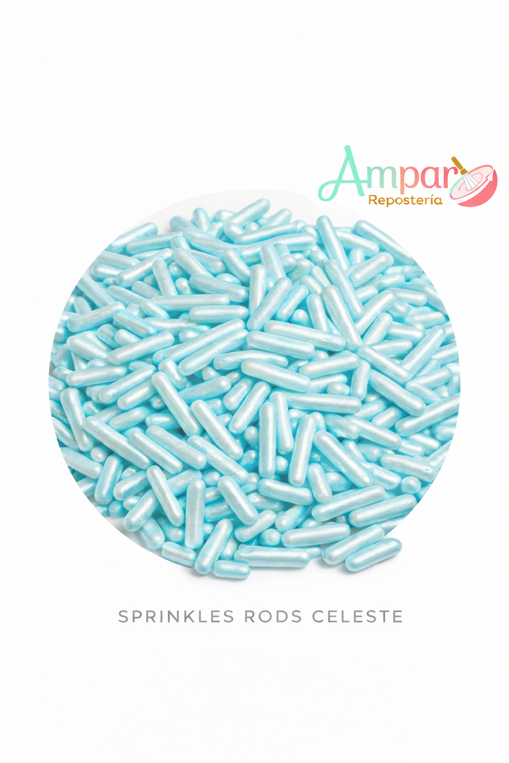 Sprinkles Rods Celeste 50 g – Decoración Premium para Repostería