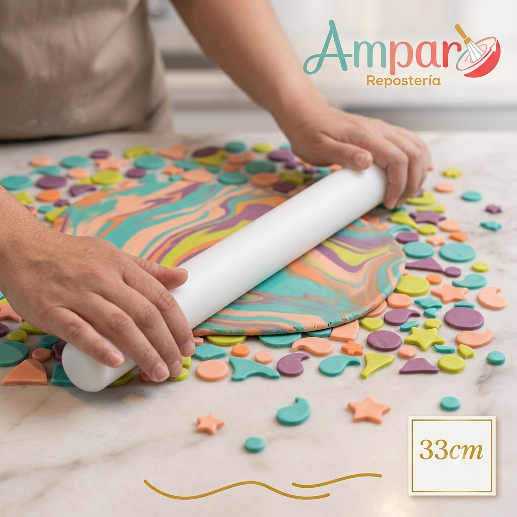 Rodillo para fondant 33 cm