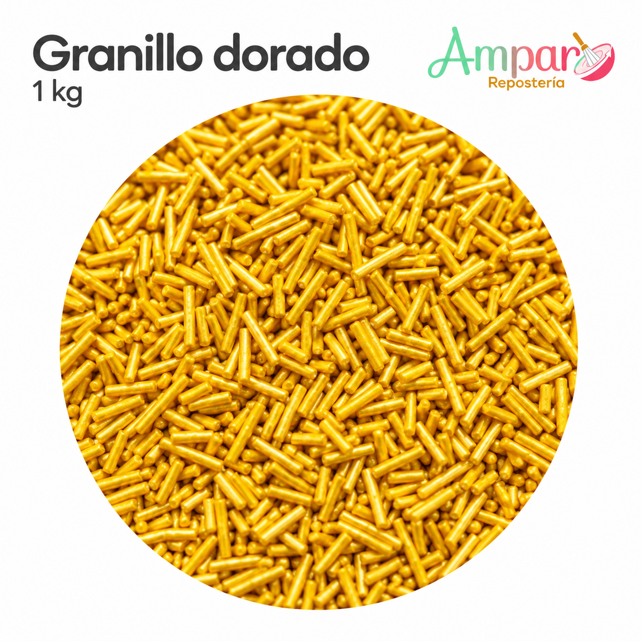 Sprinkles granillo colores Dorado kilo