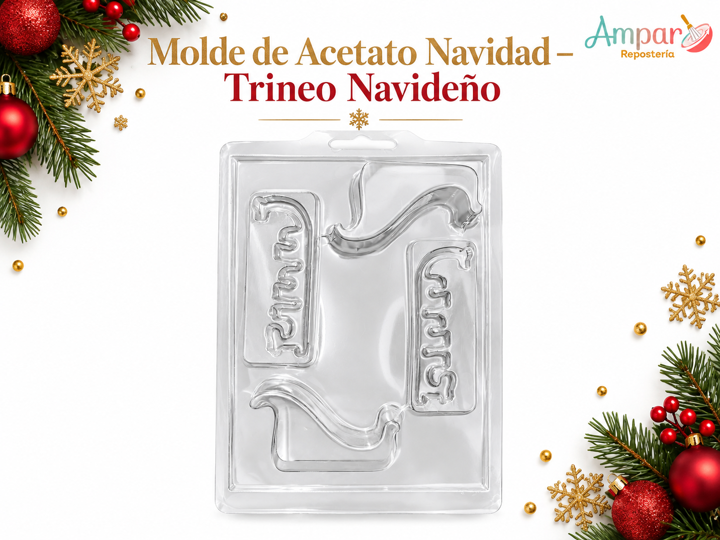 Molde de acetato - Trineo