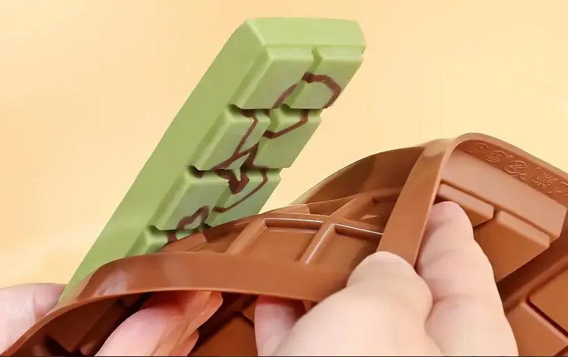 Molde de silicona para chocolate barra Dubái 6 cavidades