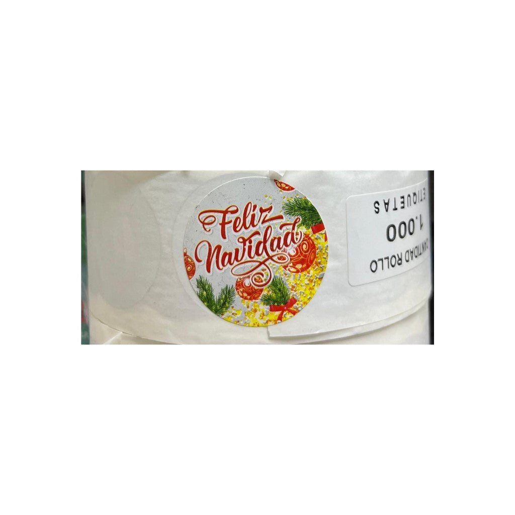 Sticker navidad 1.000 Unidades diseños