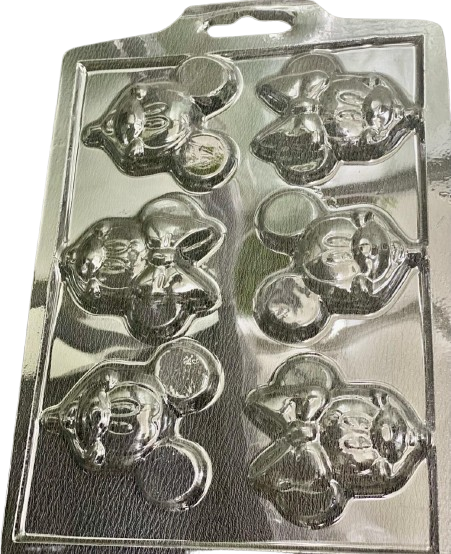 Molde Acetato Minnie y mickey 6 Cavidades